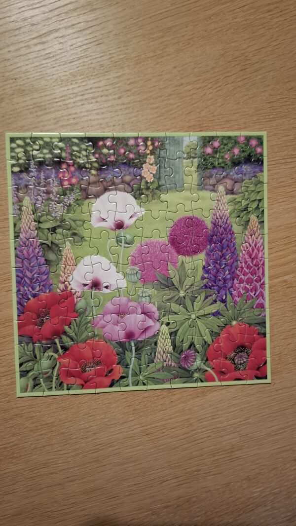Puslespil blomsterhave